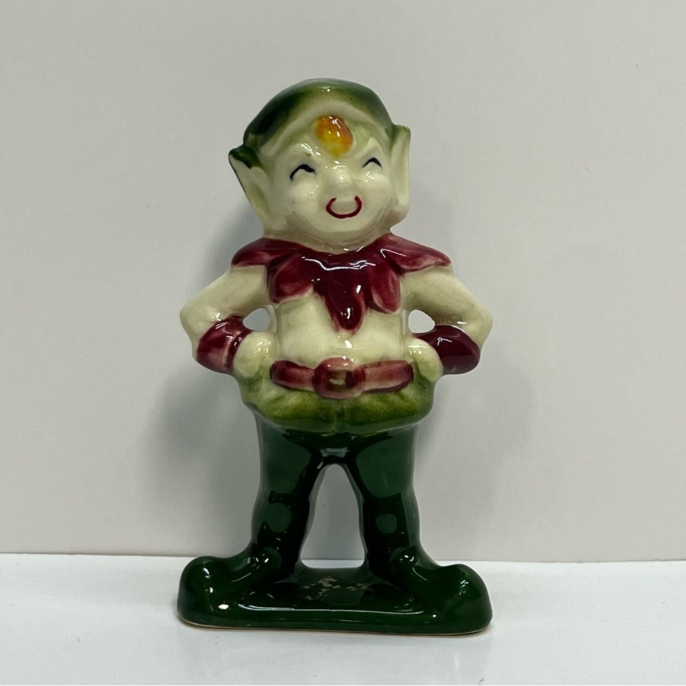 vintage mccoy elf‎ pixie 1950s kitschy christmas fanasty